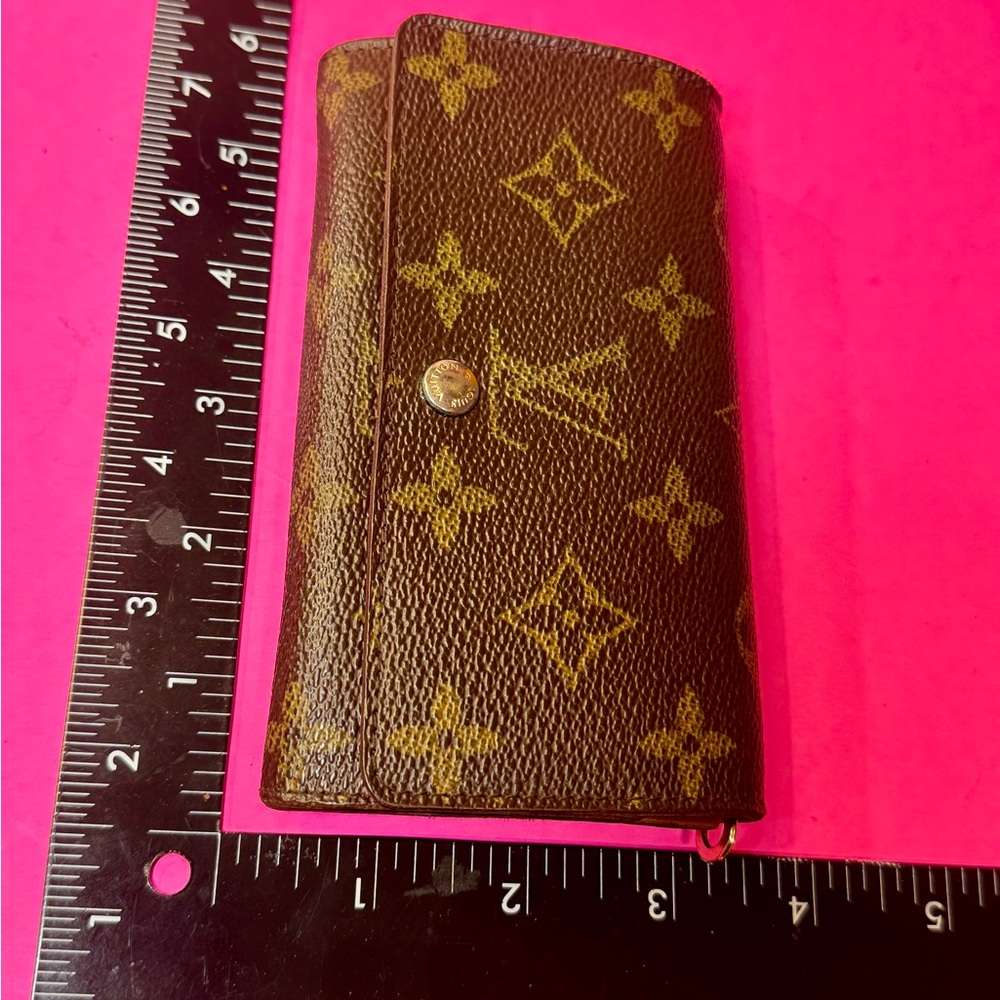 Louis Vuitton Brown and Gold Monogram Wallet - Picture 13 of 14